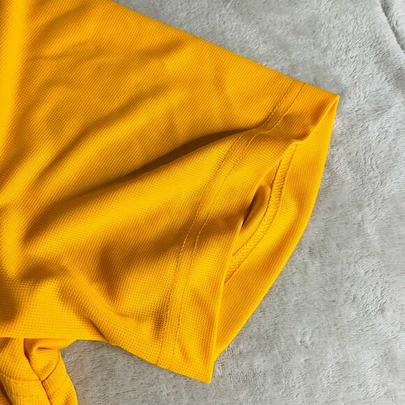 Callaway Golf Polo Shirt Men's‎ Large Orange Micro Texture Lightweight Polyester - Picture 4 of 9